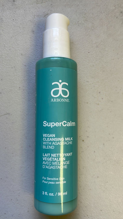 Arbonne SuperCalm Vegan Cleansing Milk with Agastache Blend 3 oz - FREE SHIPPING