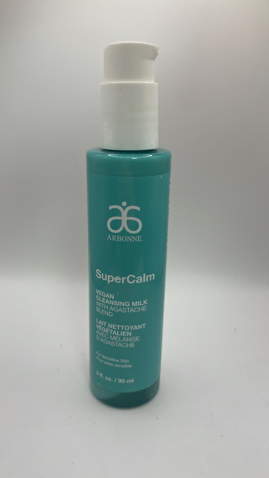 Arbonne SuperCalm Vegan Cleansing Milk with Agastache Blend 3 oz - FREE SHIPPING